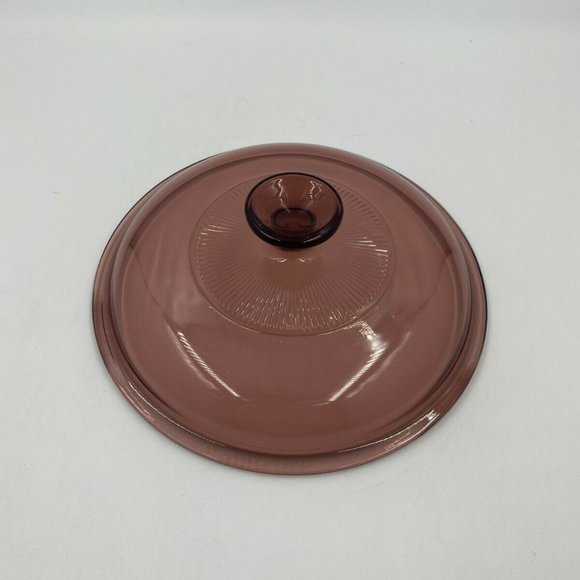 Visions Cranberry Replacement Lid Only-Pyrex V33C - Picture 1 of 4